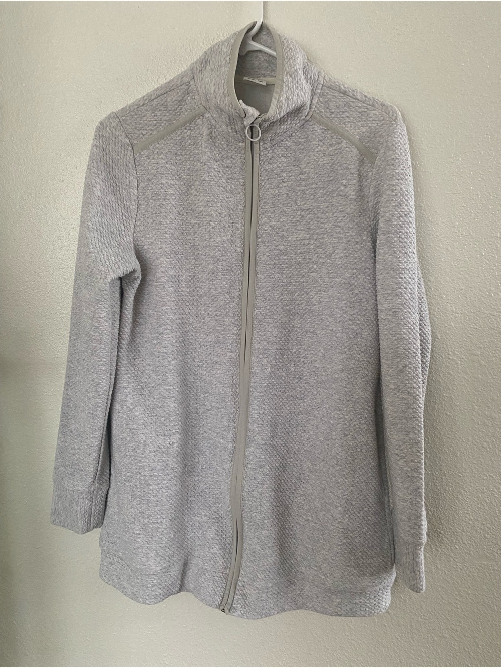 Avia Light Gray Women's Full-Zip Knit Jacket